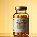 Bottle of high-quality Omega-3 fish oil capsules.